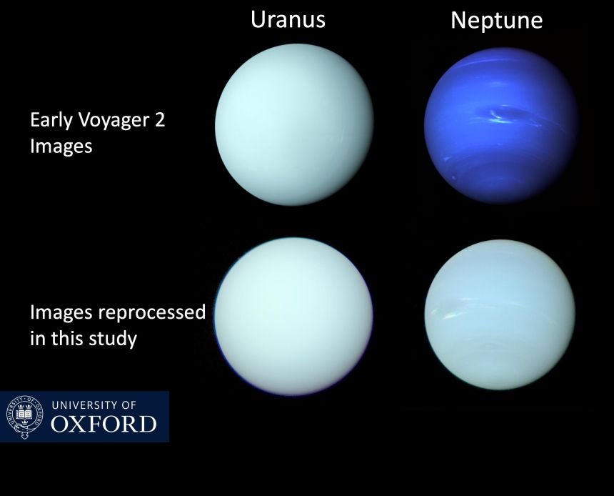 Uranus und Neptun alte und neue Bilder