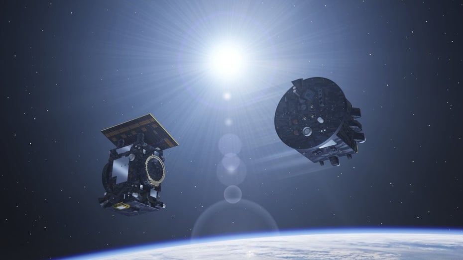 Proba-3-Satelliten Sonnenfinsternis