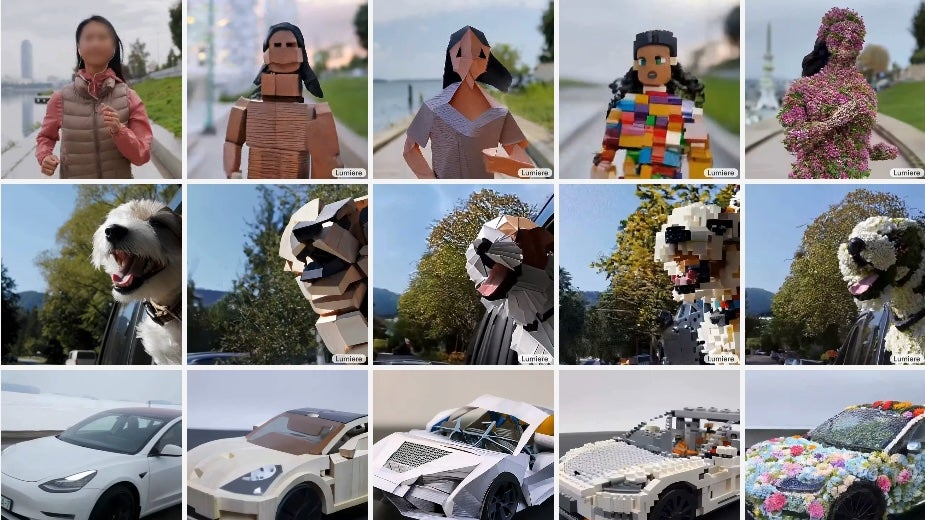 Stil ändern: Googles neuer Videogenerator Lumiere. (Screenshot: Google, t3n) Google Lumiere