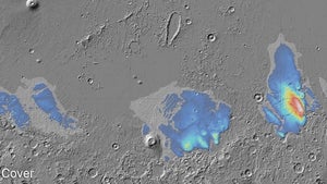Wasser auf dem Mars: Forscher finden große Menge Eis unter der Oberfläche