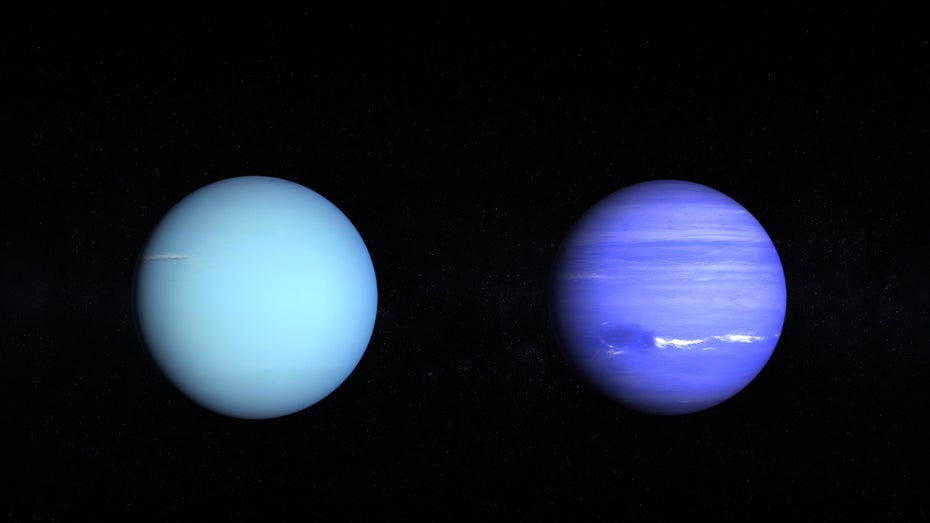 Neptun ist gar nicht so blau: Forscher klären Irrtum nach Jahrzehnten auf Neptun ist gar nicht so blau: Forscher klären Irrtum nach Jahrzehnten auf