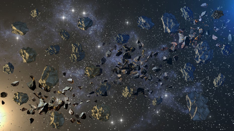Im Kuipergürtel befinden sich viele Himmelskörper. (Bild: 3000ad / Shutterstock) Kosmische Wärmeinseln: James-Webb-Teleskop enthüllt Geheimnisse in eisigen Weiten