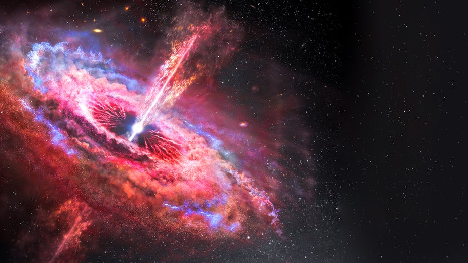 Ein gigantisches schwarzes Loch stellt gleich mehrere kosmische Theorien infrage
