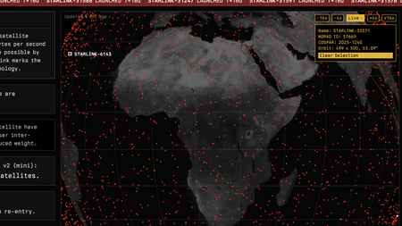 Starlink-Satelliten in Echtzeit beobachten: Diese Karte machts möglich