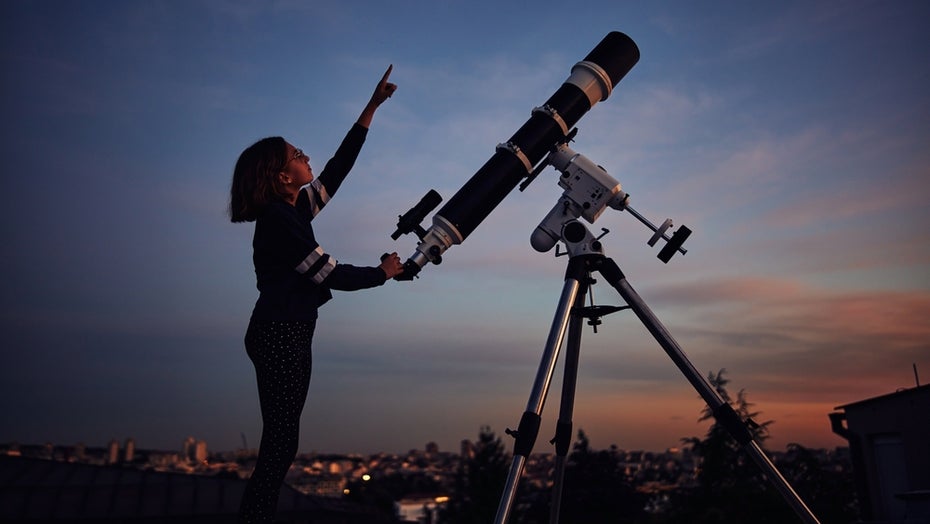 Komet Himmel Teleskop Auge