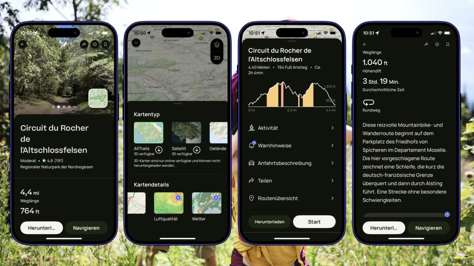 beste wander apps alltrails