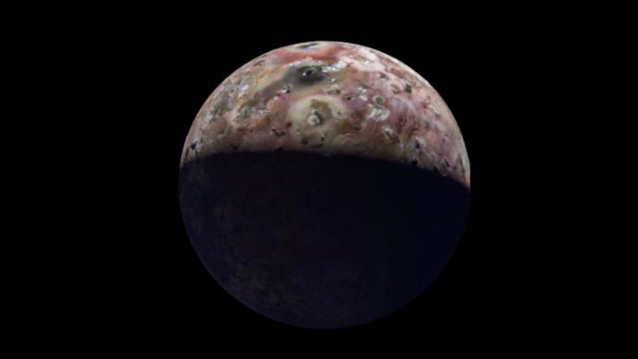 Neue Aufzeichnungen vom Jupitermond Io offenbaren Lavaseen und Berge. (Bild: Nasa/JPL/SwRI/MSSS/Gerald Eichstädt/Thomas Thomopoulos) Spektakuläre Nasa-Animation: So soll es auf dem Jupitermond Io aussehen