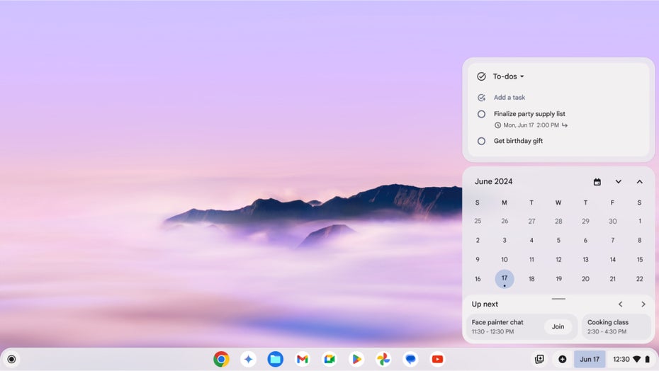 Screenshot aus ChromeOS.