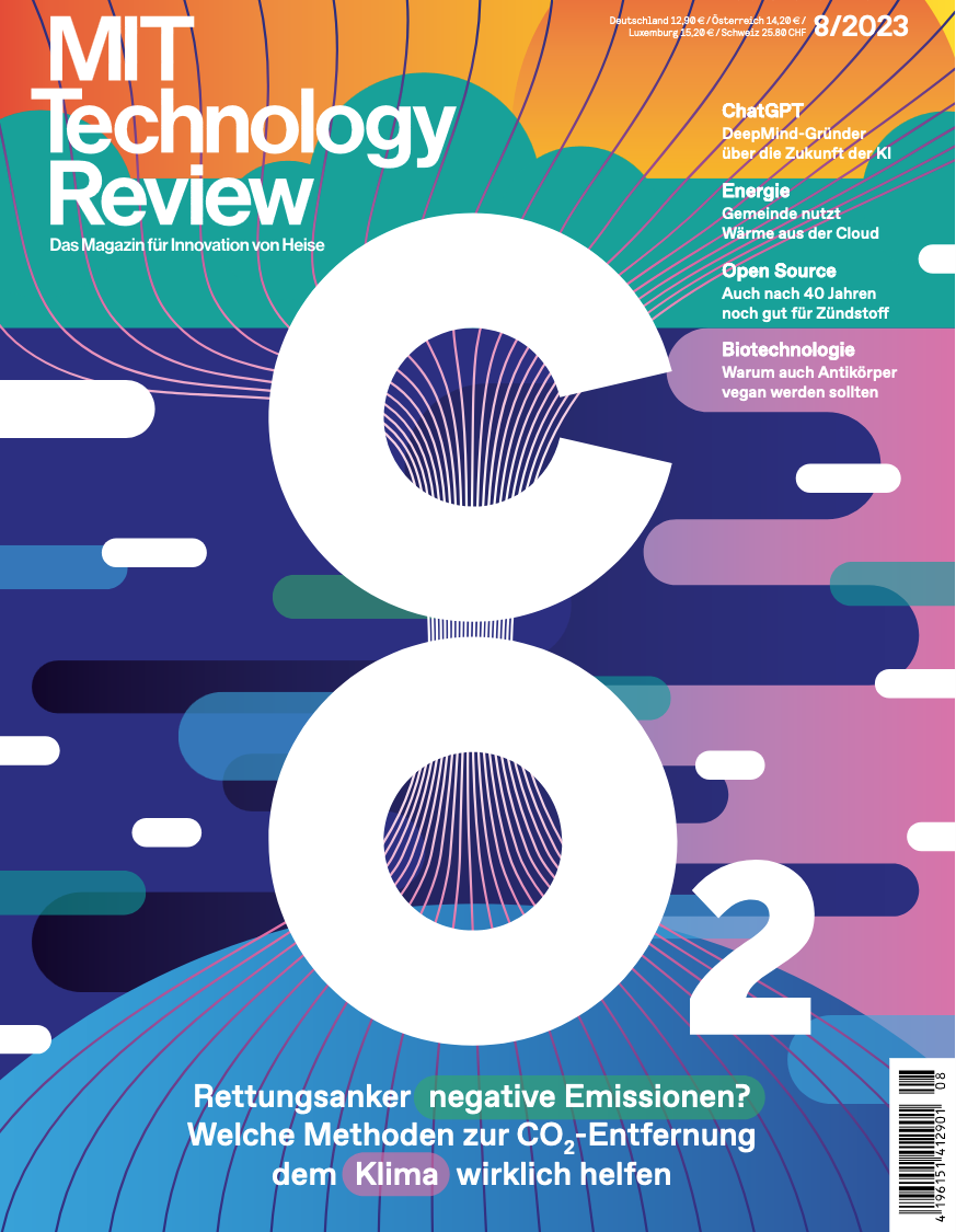 TR-Cover 8/2023 zum Thema CO2