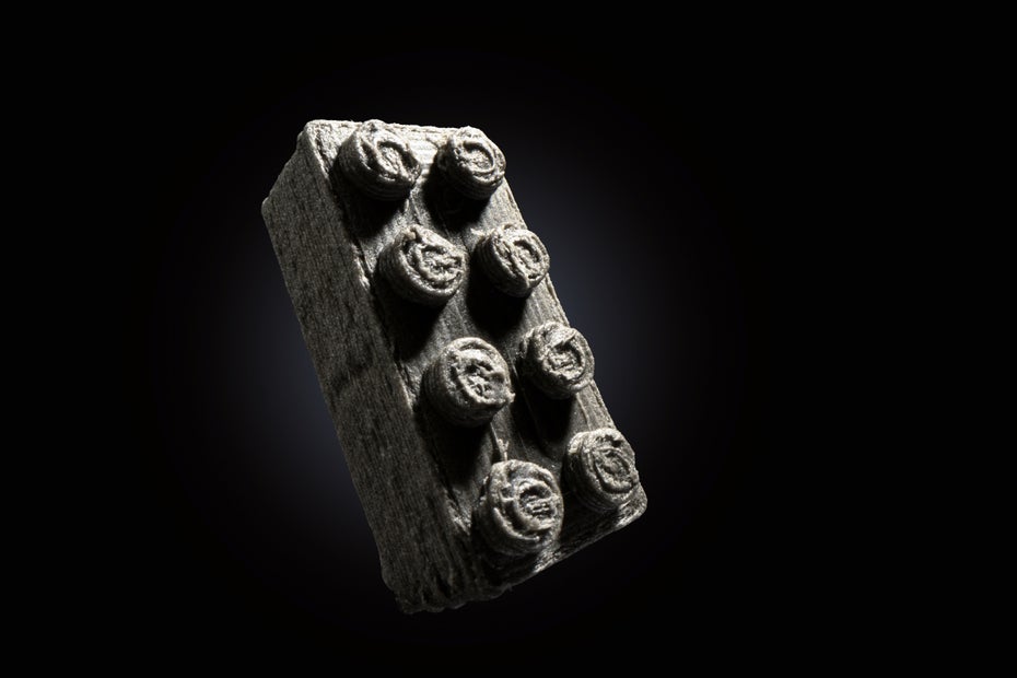 Legobaustein aus dem 3D-Drucker