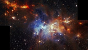 Wie Graupel im Sturm: James Webb zeigt erstmals besonderen Teil einer Sternengeburt