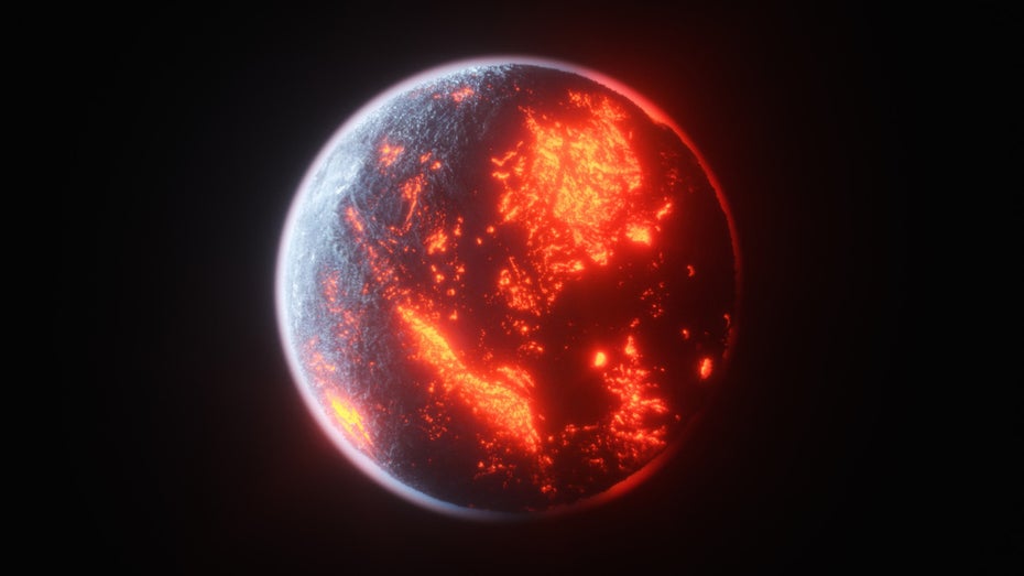 Der Mond könnte einst ein Magma-Ozean gewesen sein. (Foto: R-Type / Shutterstock) Ein glühender Ozean auf dem Mond: Neue Daten unterstützen Kollisionstheorie
