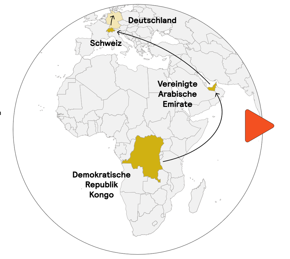 Beispielroute für Gold