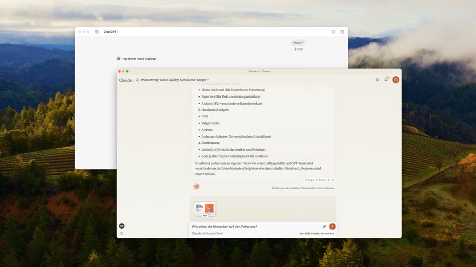 Claude kommt auf den Desktop: So schlägt sich die KI-App im Vergleich zu ChatGPT