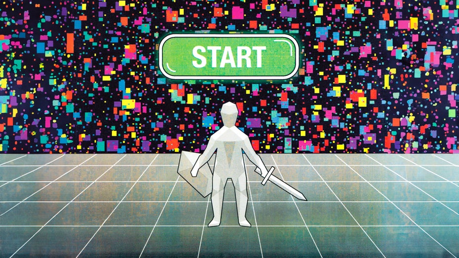 Bereit für eine neue Runde? (Illustration: George Wylesol) KI macht Nicht-Spieler-Charaktere selbstständiger – sind die Gamer bereit für die neuen NPCs?