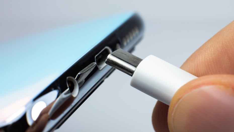 Smartphone Charging Port Cleaning