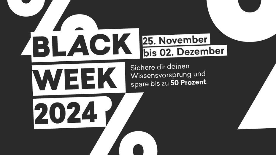 Die Black Week bei t3n: Sichere dir relevantes Wissen zu Tiefstpreisen