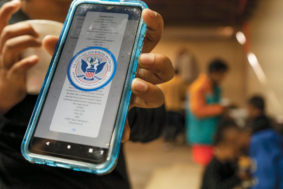 Täglich versuchen Flüchtende an der Südgrenze der USA, über die CBP-One-App einen Termin bei der Einwanderungsbehörde zu ergattern – oft ohne Erfolg