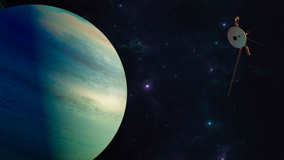 Untwerwegs in den endlosen Weiten des interstellaren Raums. Langsam geht den Voyager-Sonden aber die Energie aus. (Symbolbild: Naeblys/Shutterstock) Stromsparmodus für die Voyager-Sonden: So soll die Nasa-Mission länger laufen