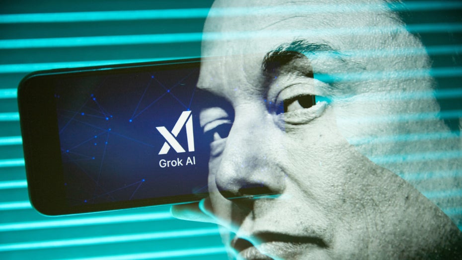 xAI-Kopf Elon Musk steht politisch rechts, seine KI Grok ist deutlich flexibler. (Bild: picture alliance / Hans Lucas | Vincent Feuray) Elon Musk eher rechts, sein KI-Chatbot Grok eher links - Warum das kein Zufall ist