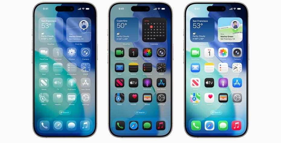 iOS-26-Screenshots auf iPhones.