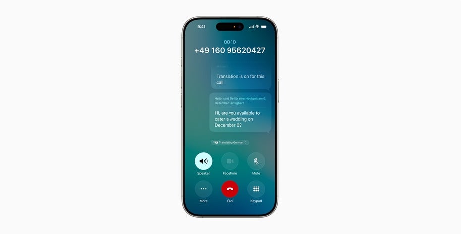 Ein iPhone zeigt die Telefon-App an.