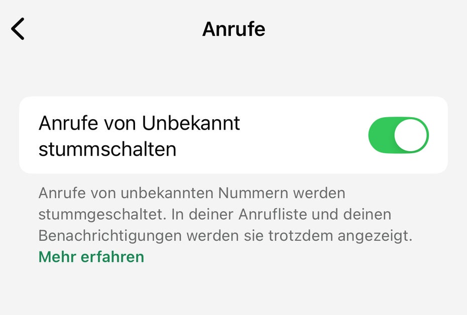 Screenshot aus Whatsapp.