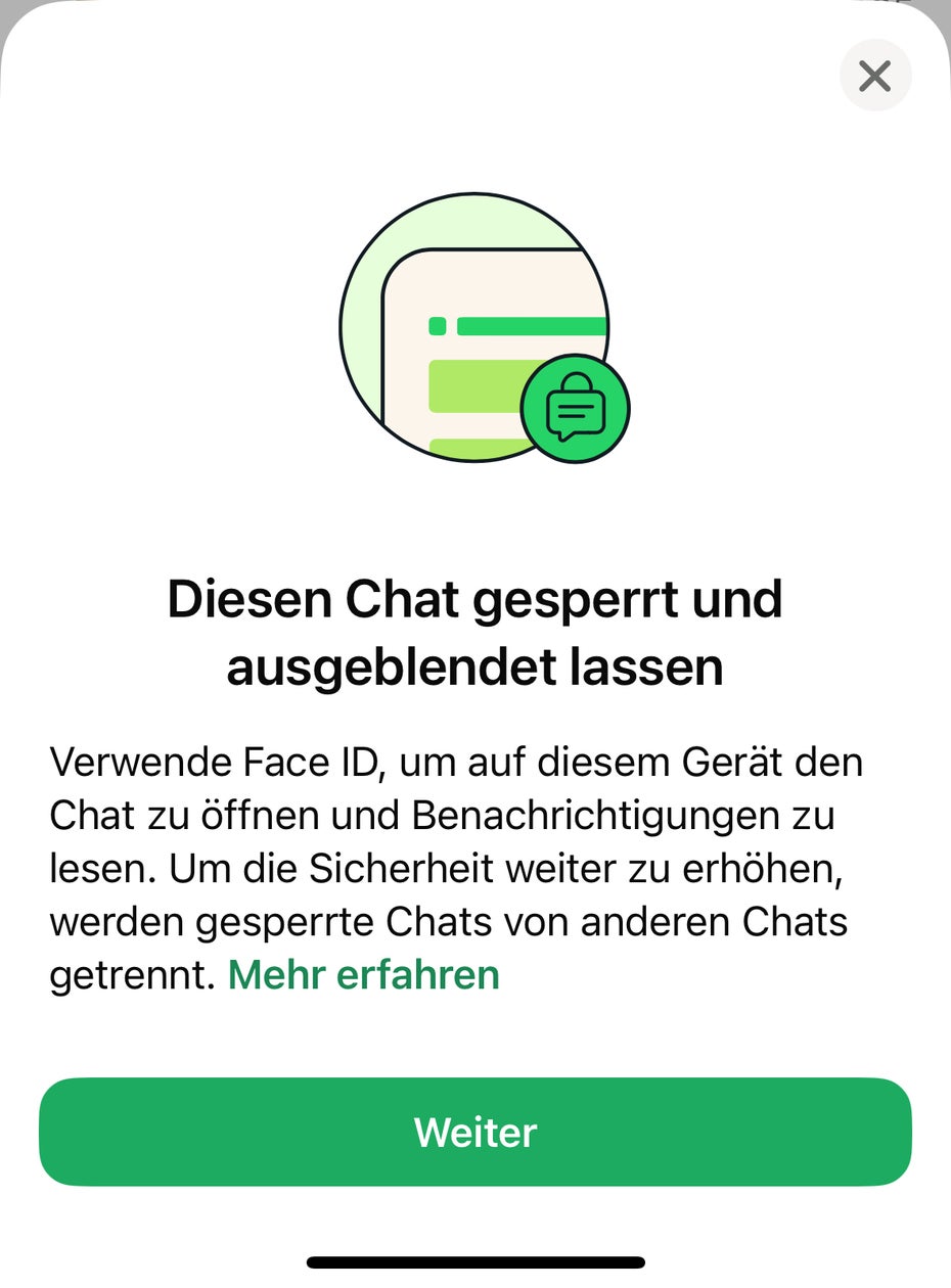 Ein Screenshot aus Whatsapp.